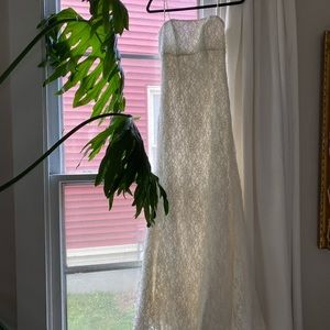 Galina David’s Bridal Sleeveless Strap Wedding Dress